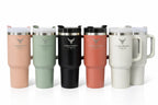 HEIDRON 1.18 L Thermal Mug – Stainless Steel with Lid & Straw