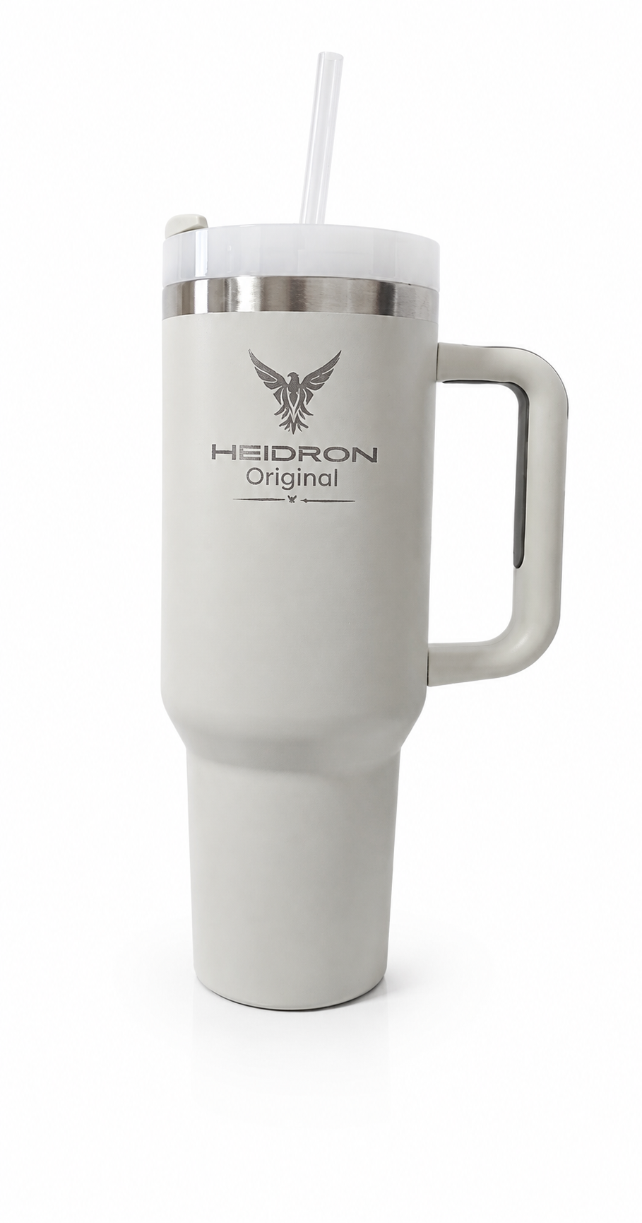 HEIDRON Thermobecher 1,18 L – Edelstahl mit Deckel & Trinkhalm