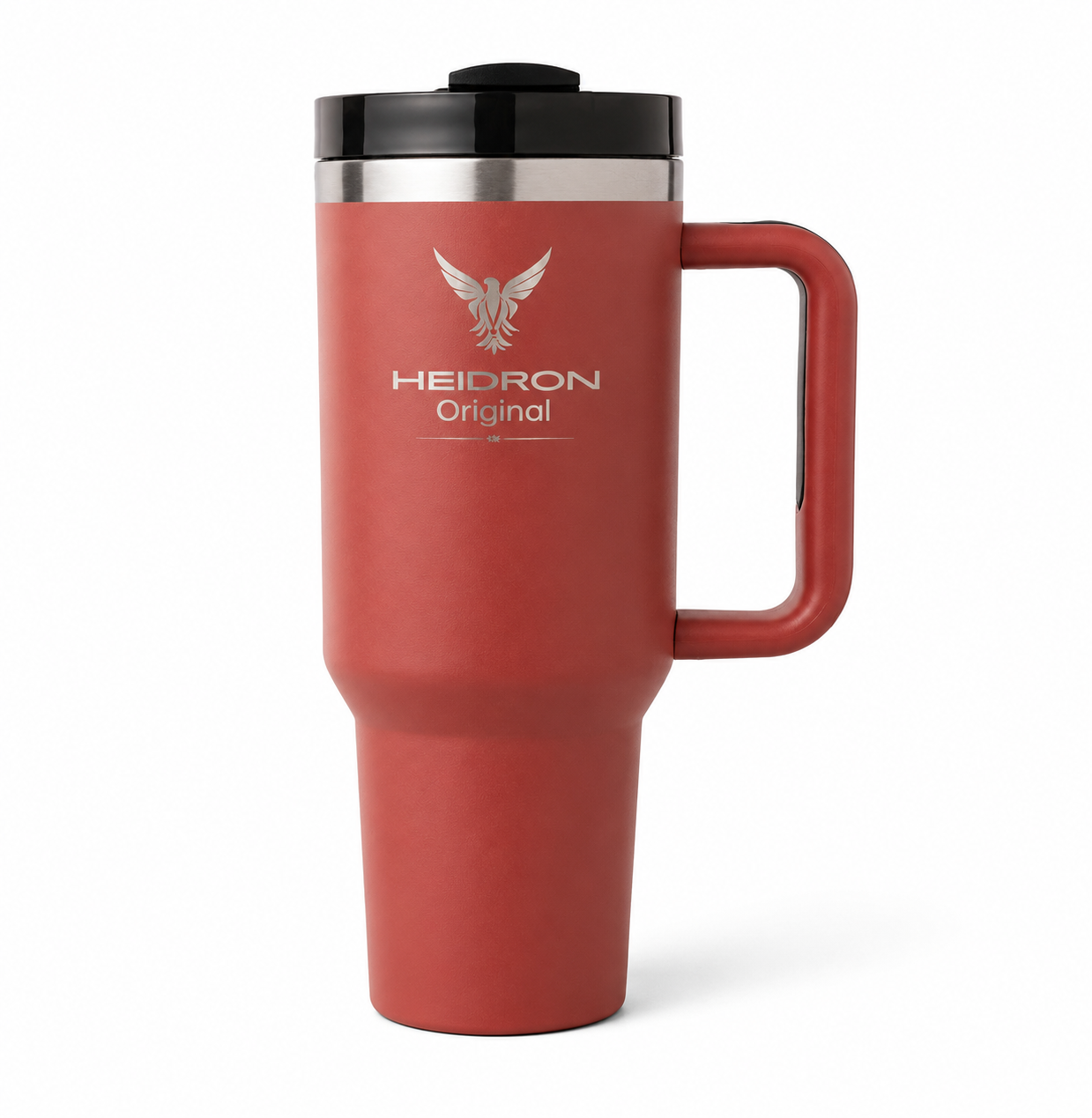 HEIDRON Thermobecher 1,18 L – Edelstahl mit Deckel & Trinkhalm
