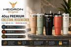 HEIDRON 1.18 L Thermal Mug – Stainless Steel with Lid & Straw